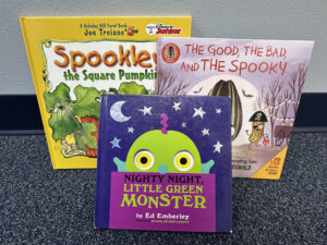 Halloween picture books including Spookley the Square Pumpkin