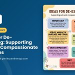 Printable GentleCare Therapy handout: 7 Ideas for De-Escalating: Supporting Safe and Compassionate Responses